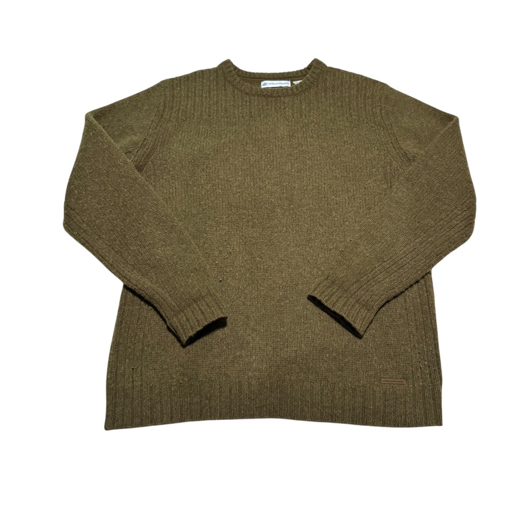 Eastern Mountain‎ Sports EMS Lambswool Nylon Green Sweater Men's XL